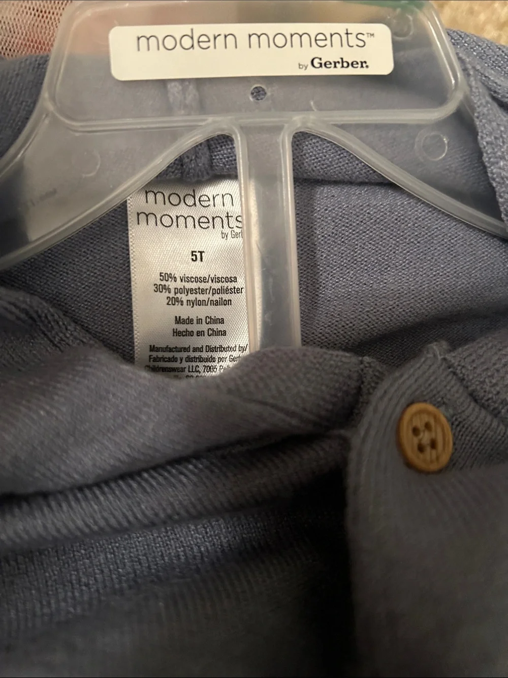 Kids Blue Hooded Set Size 5T NWT
